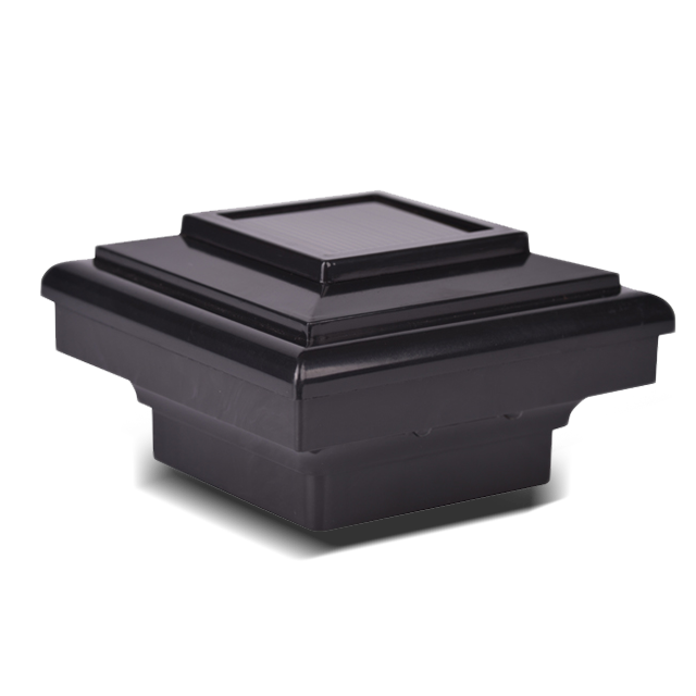 2211-F7 BL Černý dekorativní solární kryt sloupku čtvercového sloupku Light 2211-F7 BL Černý dekorativní solární kryt sloupku čtvercového sloupku Light