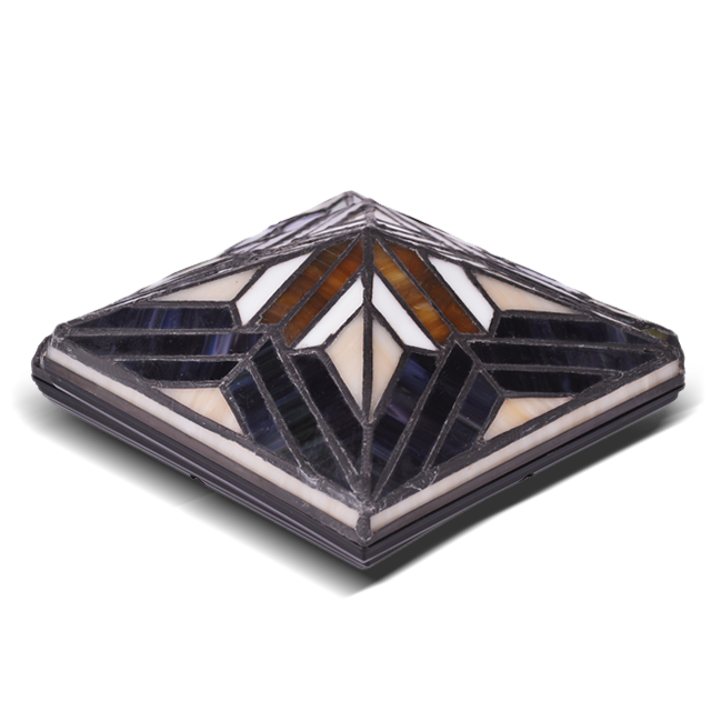 2211-TC3 Tiffany Splicing užitečné Skleněné Post Cap 2211-TC3 Tiffany Splicing užitečné Skleněné Post Cap